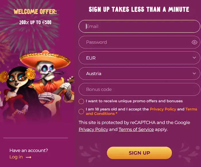 SlotVibe Casino Australia signup